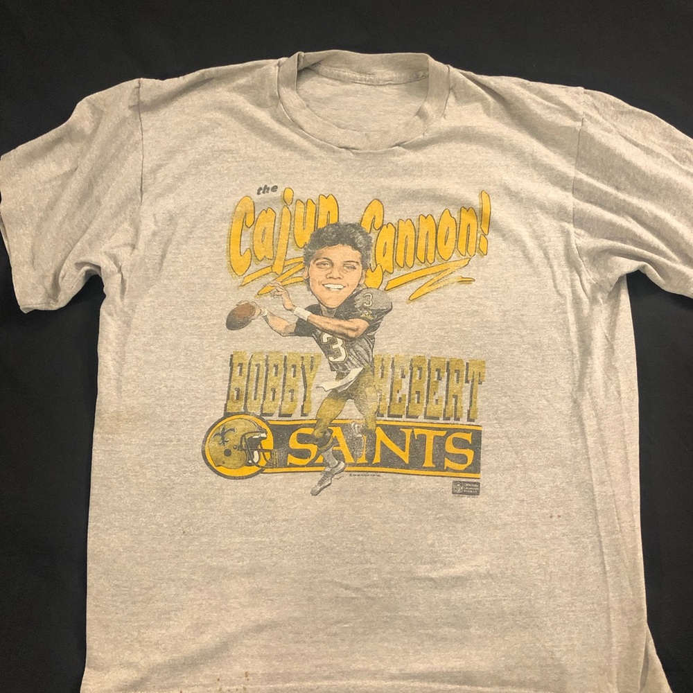 RARE VINTAGE NFL New Orleans Saints T Shirt 1986